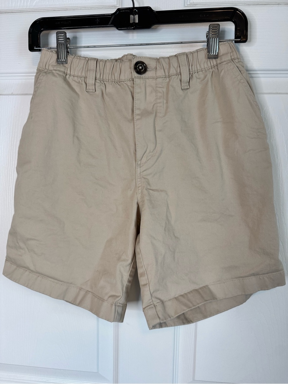 chubbies Beige Elastic-Waist Flat Front Shorts